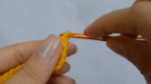 2 столбиков с накидом вместе - Уроки вязания крючком для начинающих