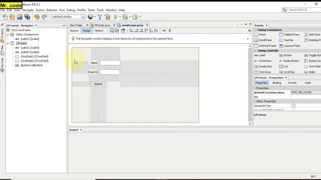 Create JFrame in Java using NetBeans IDE | Java Begginers Tutorials Part 11