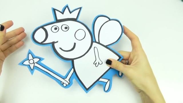 Свинка Пеппа поделки, раскраски, аппликации. Учимся рисовать, раскрашивать. смотреть онлайн