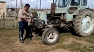 Т 40 запуск двигателя