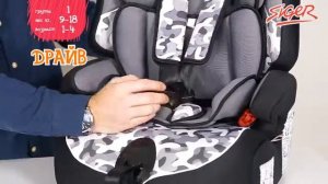 Автокресло 9 36 кг (1 2 3 группы). Обзор детского кресла Siger Драйв
