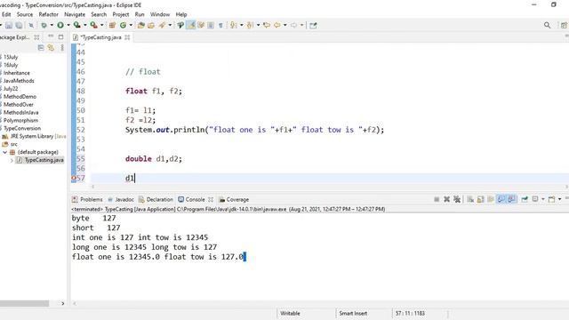 Java Type Casting #Explicit | #Implicit #Casting смотреть онлайн
