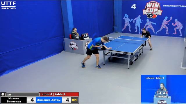 12:30 Исаков Вячеслав 0-3 Хименко Артем  стол 4 Юг -1  22.11.20 смотреть онлайн