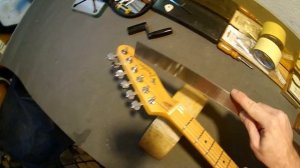 Намотка струн на Fender telecaster - особенность