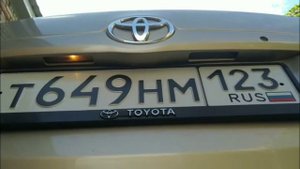 Как заменить лампочку в подсветке номера Camry 40