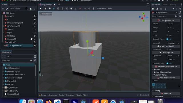 Godot 4 CSG is pretty easy