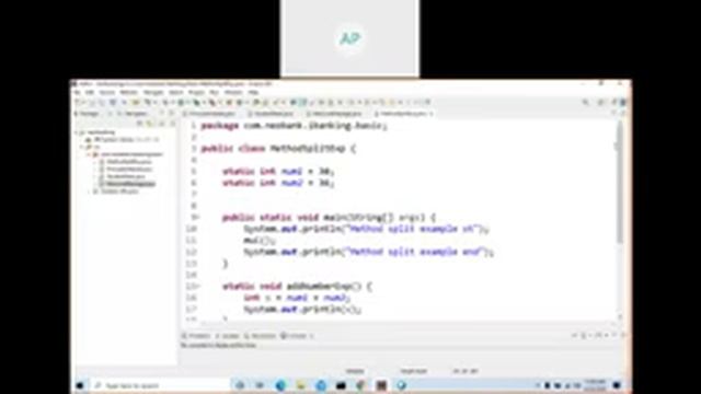 java training part 2 session 3 method call from other class смотреть онлайн