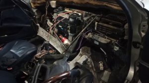 Mercedes 210 E320 запотевает лобовое стекло, замена радиатора печки салона.
