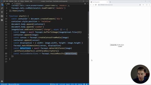 Easy Face Recognition Tutorial With JavaScript смотреть онлайн
