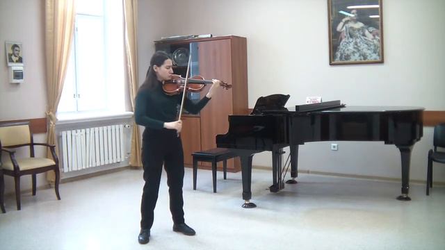 Bach Sonata for violin solo #2 in A minor BWV 1003 Mvt.3, 4, Ануш Казарян, скрипка смотреть онлайн