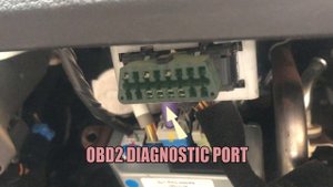 KIA RIO ( 2012 ) - OBD2 DIAGNOSTIC PORT LOCATION