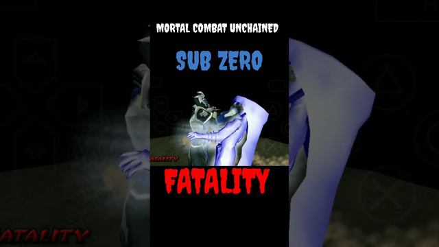 SUB ZERO FATALITY MORTAL KOMBAT UNCHAINED PSP #subzero #mortalkombatunchained #mortal