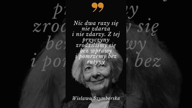 Cytaty: Wisława Szymborska