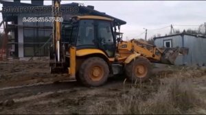 Вертикальная планировка участка и вывоз грунта трактором JCB.Благоустройство.рф