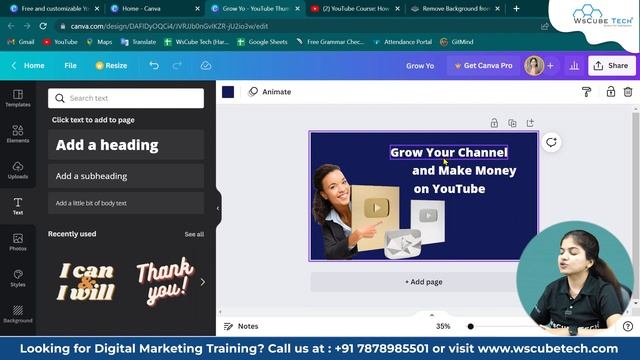 Canva से YouTube Thumbnail कैसे बनाएं? Create YouTube Thumbnail with Canva for FREE! смотреть онлайн