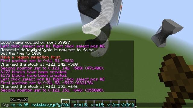 How to make Spirals in Minecraft using World Edit (easy) 1.16.4 смотреть онлайн