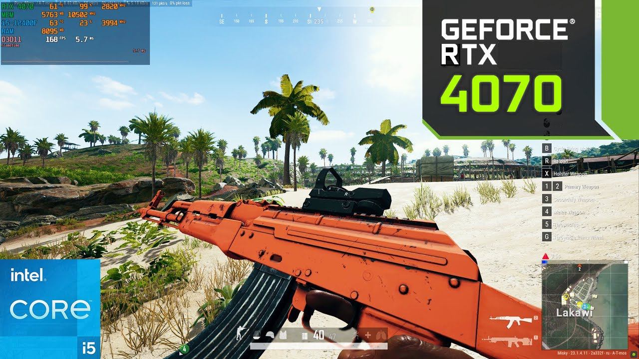 PUBG : RTX 4070 12GB : 2K Ultra Graphics смотреть онлайн