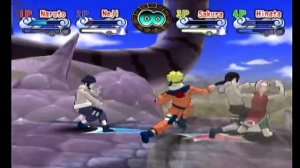 Naruto clash of ninja Revolution 4 player showdown #3