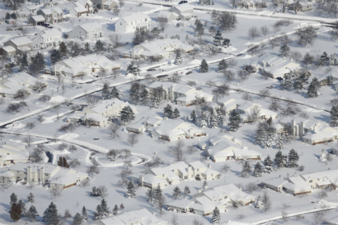 Буффало, в штате Нью-Йорк, переживает снежный армагеддон.