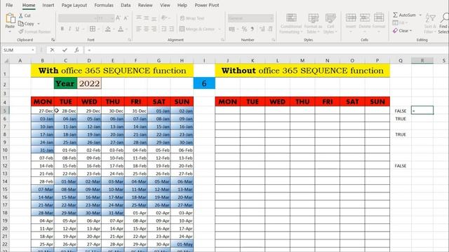 EXCEL CALENDAR with single cell formula смотреть онлайн