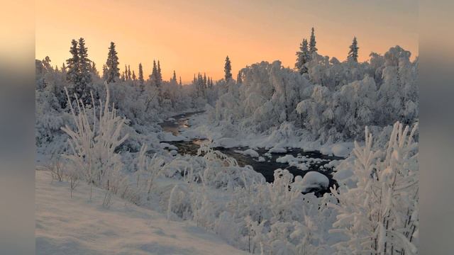 Зимние пейзажи природы Заполярья