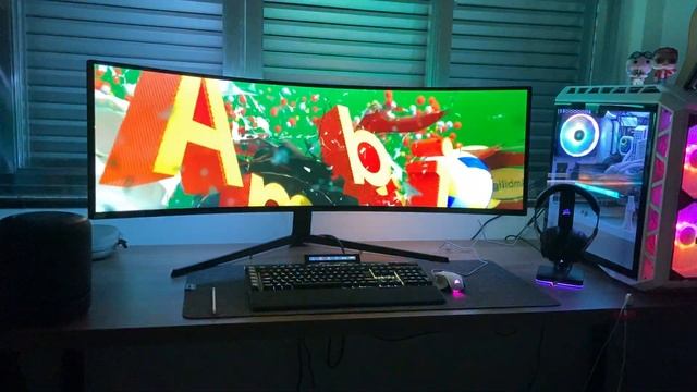 Samsung Odyssey G9 - Ambilight смотреть онлайн