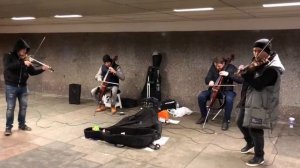 Уличные музыканты на Арбате