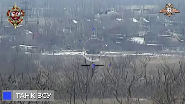 Танк ВСУ взлетел на воздух в результате точного выстрела оператора ПТРК 58 обСпН смотреть онлайн