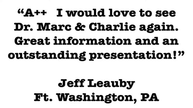 Video Marketing Presentation at AWeber: Dr. Marc and Charlie смотреть онлайн