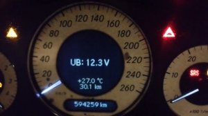 Mercedes Benz W211. 2.7 CDI. Напряжение при запуске на АКБ