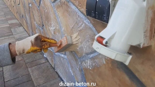 Отделка цоколя дома декоративным бетоном смотреть онлайн