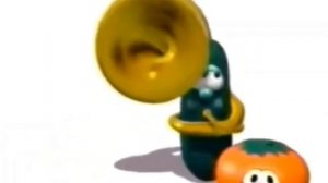 Огурец играет на трубе