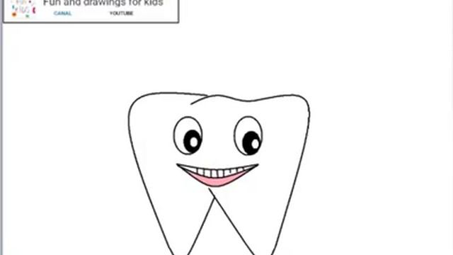Как рисовать зуб   С зубной щеткой для детей - детская песня смотреть онлайн