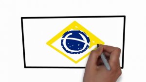 How to Draw Brazil Flag || Brazilian National  Flag