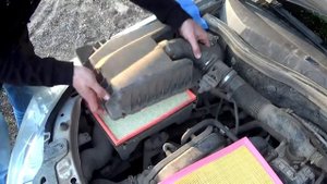 Opel Astra H Универсал Замена воздушного фильтра (Опель Астра Н)