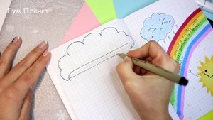 РАДУЖНАЯ ТЕМА ? Яркие Идеи для Личного Дневника Часть 85