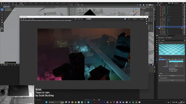 Environment concept art -  Cyberpunk city