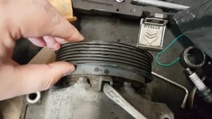 Люфт муфты компрессора климат-контроля X-Trail T31 2.5L