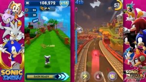 Sonic Dash vs Sonic Forces Speed Battle: Character Comparison V2 + Big