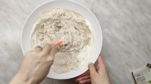 Домашний бездрожжевой хлеб в духовке- готовится быстро и очень вкусный!