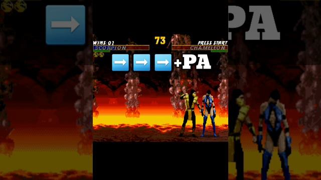 Como hacer la fatality #4 de Scorpion Ultimate mortal kombat trilogy