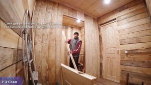 20 день. Внутренние двери (Строительство бани)