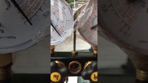 Опресовка мультисплит-системы азотом.