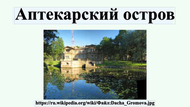Аптекарский остров
