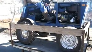 Самодельный прицеп для перевозки минитрактора