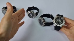 4 поколения стальных G-SHOCK -ов серии G-STEEL. GST-B100, GST-B200, GST-B300, GST-B400