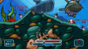 [PSP]Worms Battle Islands Gameplay