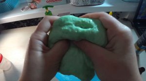 Слайм без пены для бритья/ новый рецепт/что получилось?