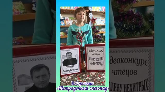 Горская София, Климовский район, с. Сачковичи, В. Сорочкин «Тетрадочный снегопад»