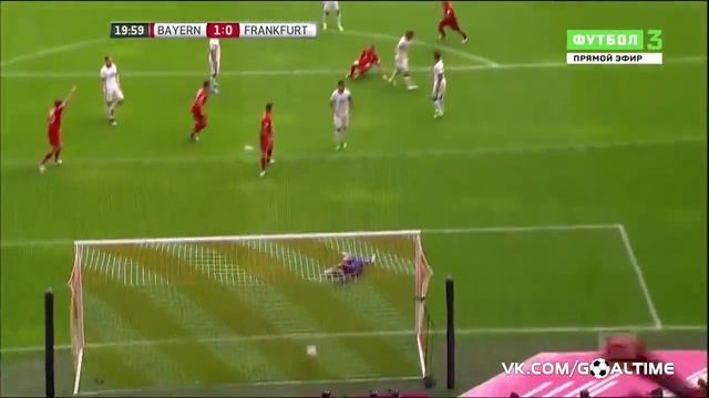 Бавария - Айнтрахт 1-0 Классный гол Рибери через себя смотреть онлайн